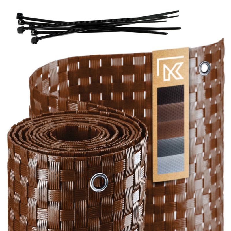 Osłona Balkonowa KADAX Na Balkon maskująca Cieniująca Technorattan Mata 1x5m 1szt.