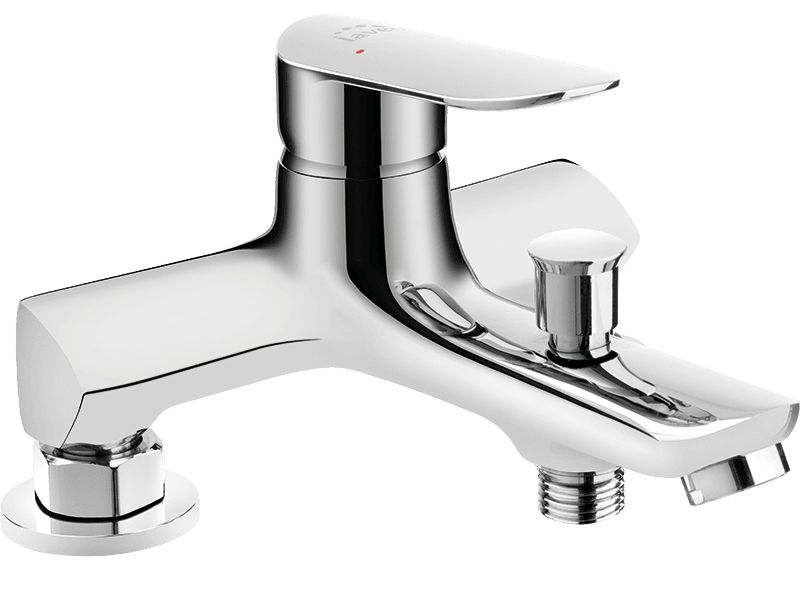 Bateria wannowa Laveo stojąca Appia elegancka chrom 1 szt.