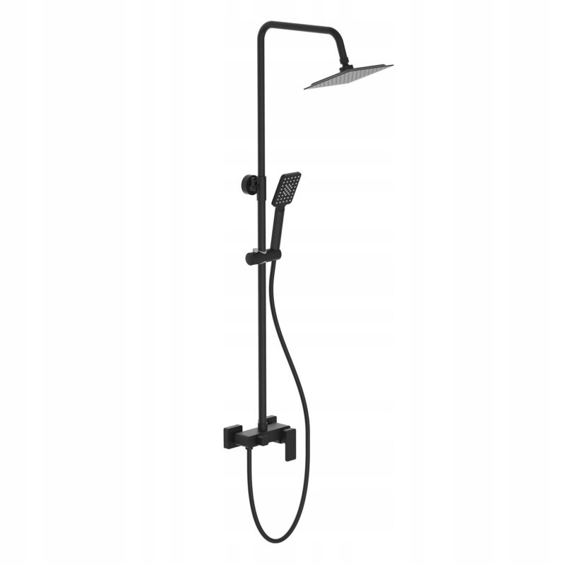 Kolumna prysznicowa Durasan Montana zestaw bateria deszczownica i słuchawka czarny mat 1 szt.