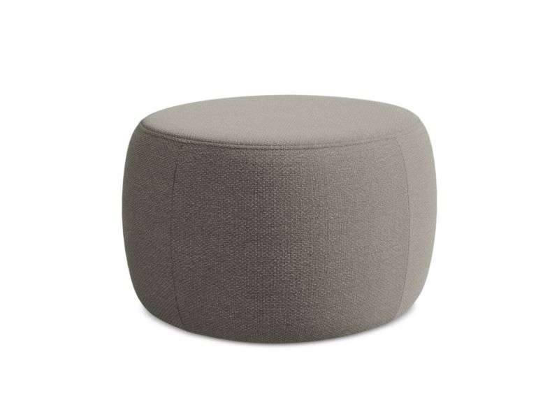 Pufa LaMiaSofa TIVOLI z tkaniny bouclé 76x67 cm szary 1 szt.