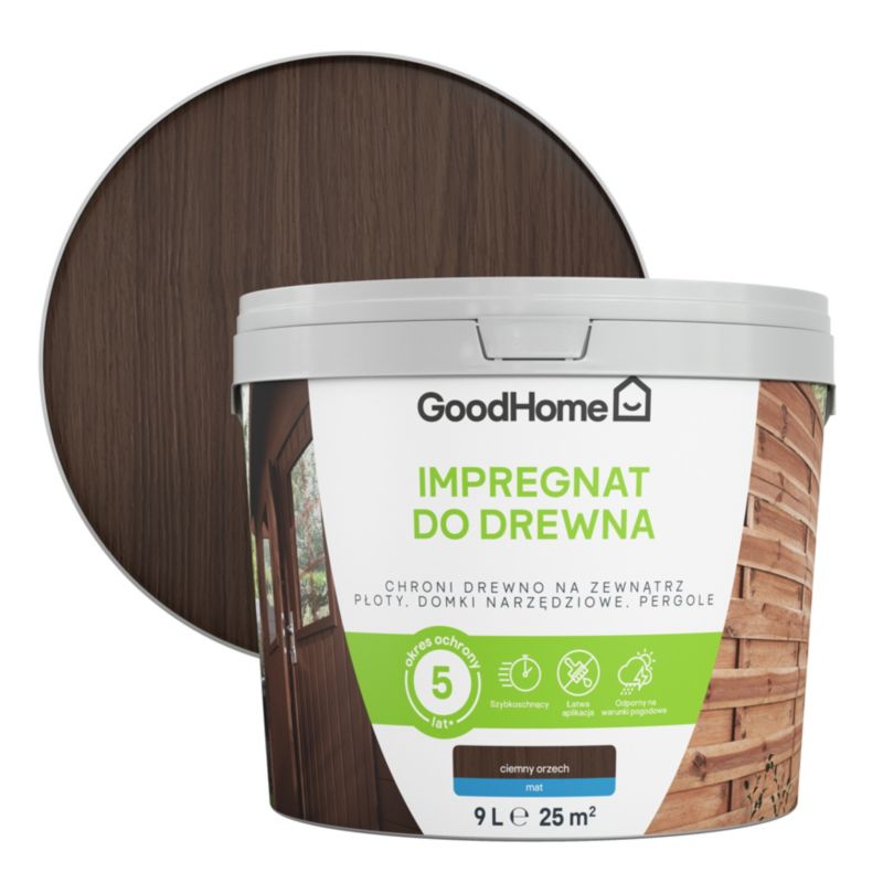 Impregnat do drewna GoodHome orzech 10 l