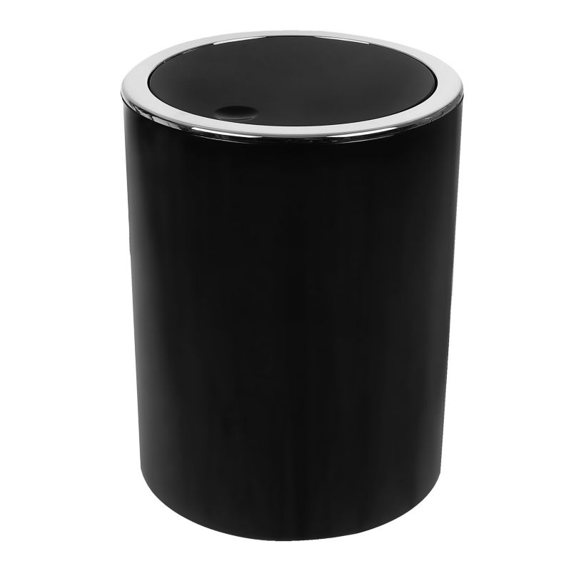 Kosz na śmieci Sepio 5l odchylana pokrywa czarny 1 szt.