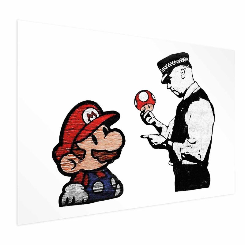 Plakat Artgeist Banksy: Grzybiarz 30x21 cm bez ramy 1 szt