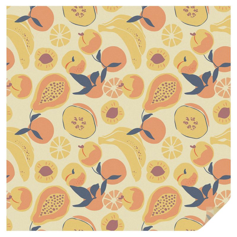 Naklejka na okno witraż Tulup 100x100 cm Efekt Mrożonego Szkła Owocowy wzór abstrakcyjny energiczny motyw 1 rol.