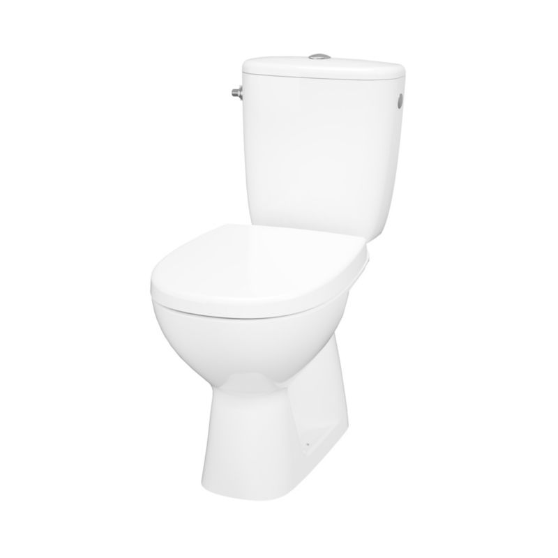 Kompakt WC GoodHome Kamori bezkołnierzowy z deską z duroplastu pionowy