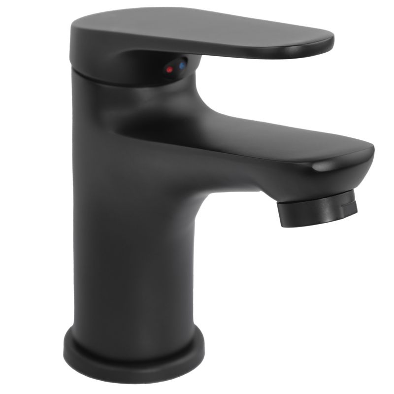 Bateria umywalkowa SONIA24 - YOKA HOME stojąca łazienkowa czarna mat loft - 1 szt.