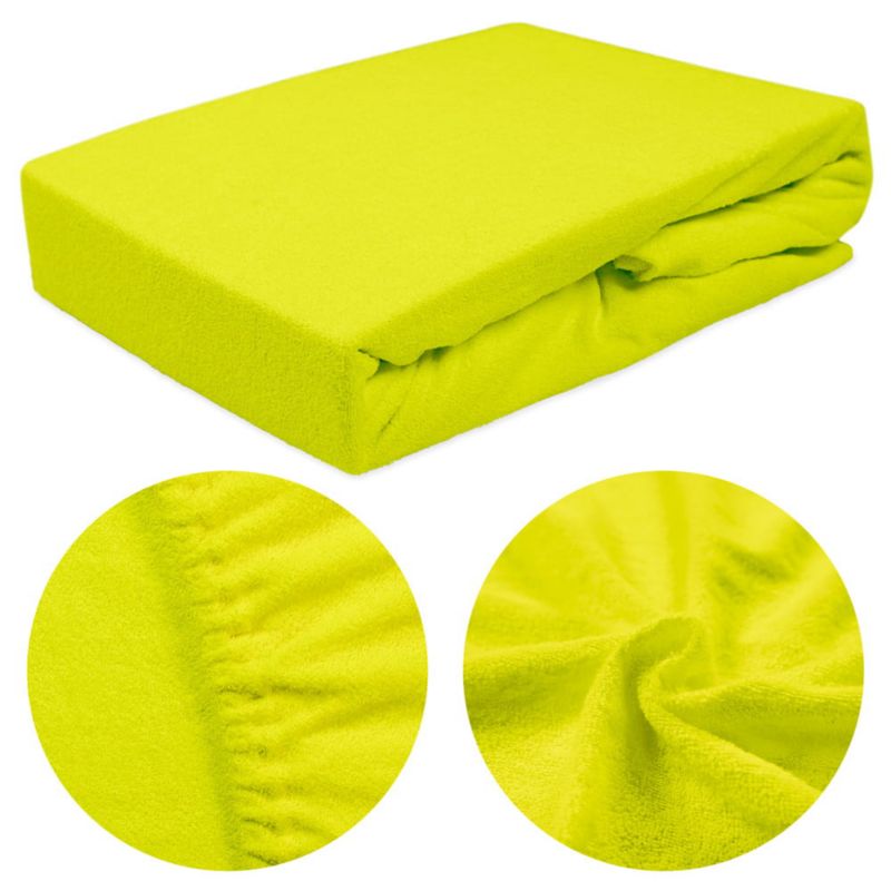 Prześcieradło frotte z gumką Darymex 200x220 kolor limonka 1 szt.