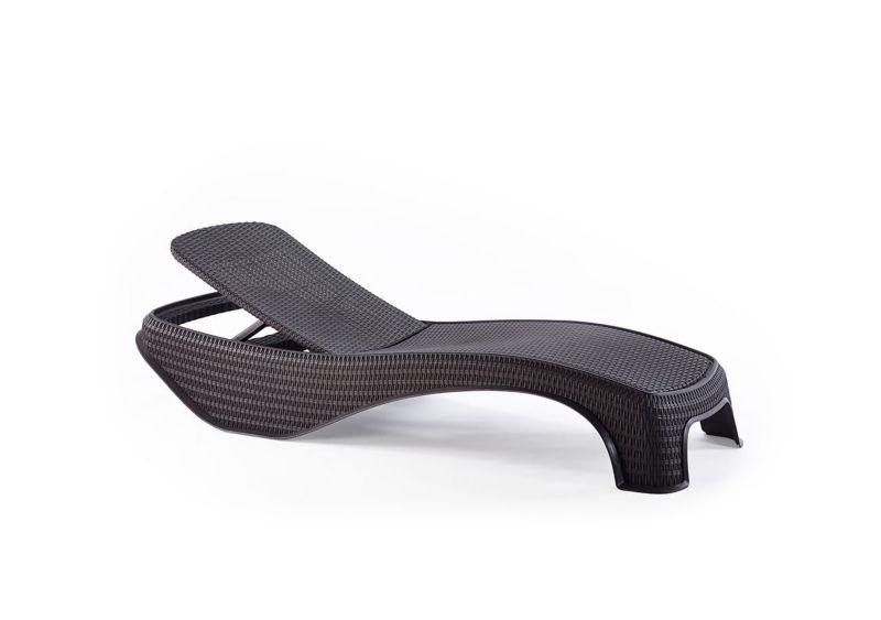 Leżak Atlantic Keter leżanka z regulacją oparcia - Grafit