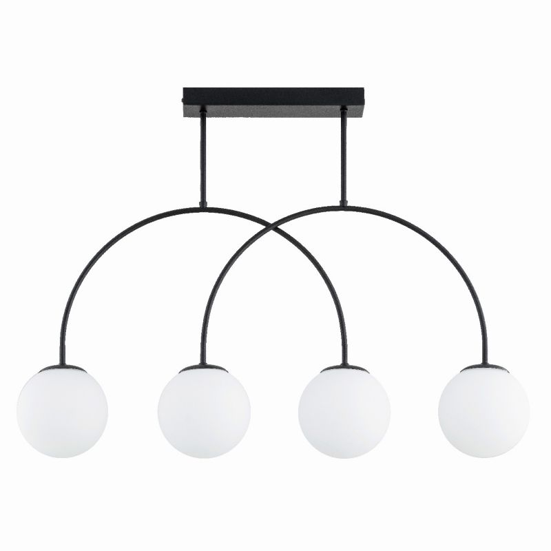 Lampa wisząca Alfa Dilar 2929 czarno-biała minimalistyczna 4xE14 x 10W 1 szt.