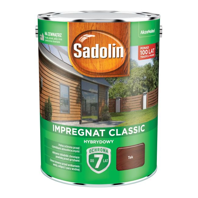 Impregnat do drewna Sadolin Hybrydowy tek 4,5 l