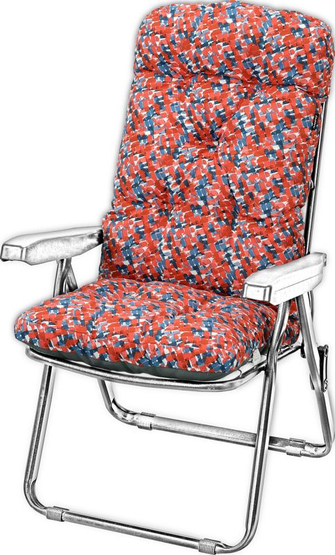 Poduszka na leżak bez podnóżka AMPO gruba czerwony niebieski 1 szt.