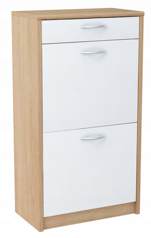 Szafka na buty Matkam 2D1S z szufladą Rob biały-sonoma 1 szt.