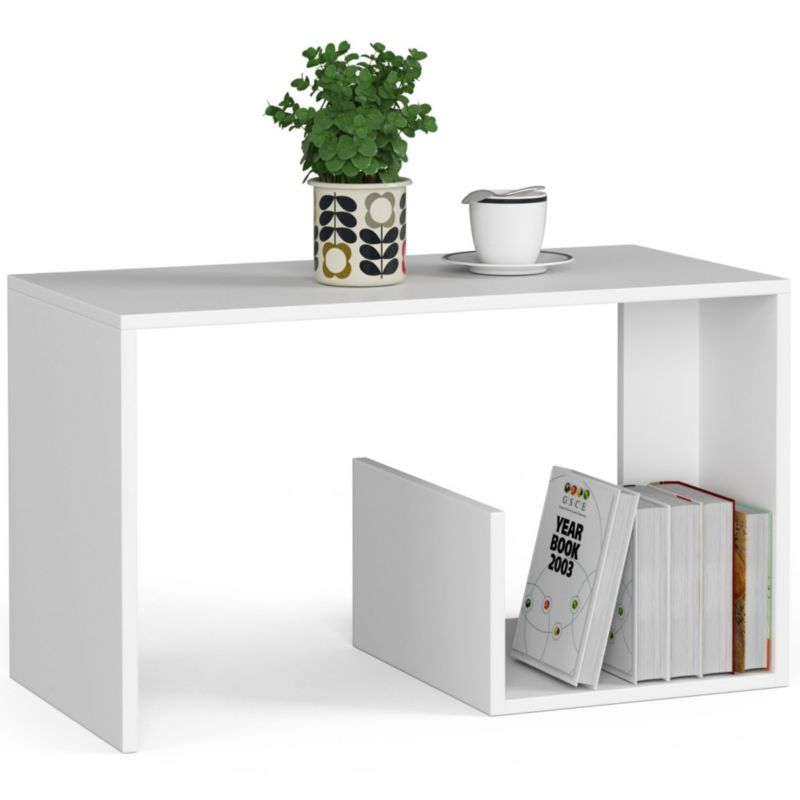 Stolik kawowy Akord Paul Biały 80 cm kolor Biały mat 80x40x45 cm 1 szt.