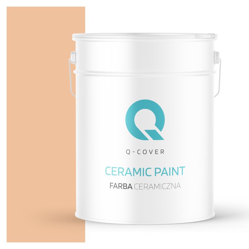 Farba Ceramiczna Do Ścian i Sufitów Q-Cover Brzoskwiniowy H6158 Głęboki Mat 10L