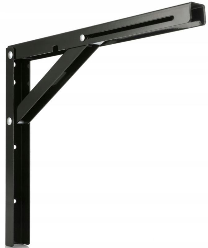 Wspornik FEINZ Blatu Półki Składany L400 Czarny 100Kg 1 szt.
