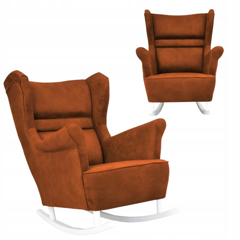 Fotel uszak do salonu bujany Family Meble Zoja pomarańcz 1szt