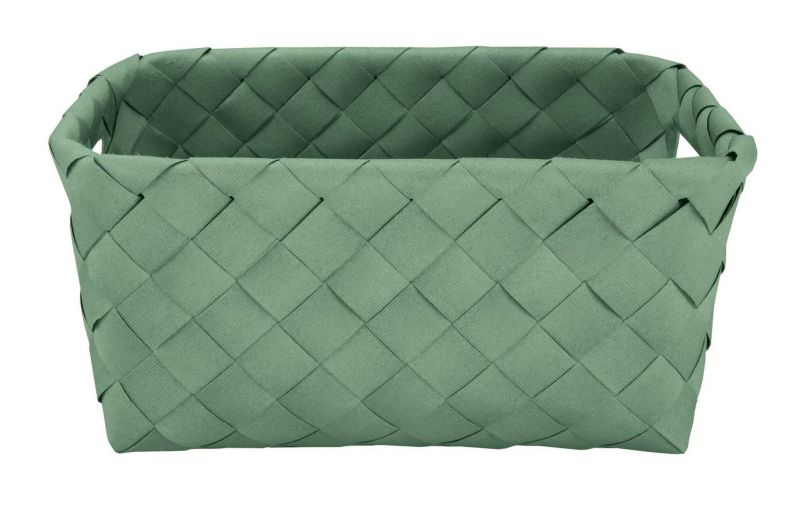 Koszyk łazienkowy Kleine Wolke Aspera zielony, wodoodporny, 18,5x12x28 cm, polipropylen, 1 szt.