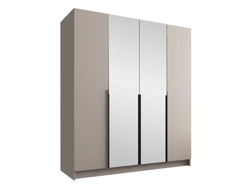 Szafa MIRJAN 24 z lustrem Santi II kaszmir/czarny 1 szt.