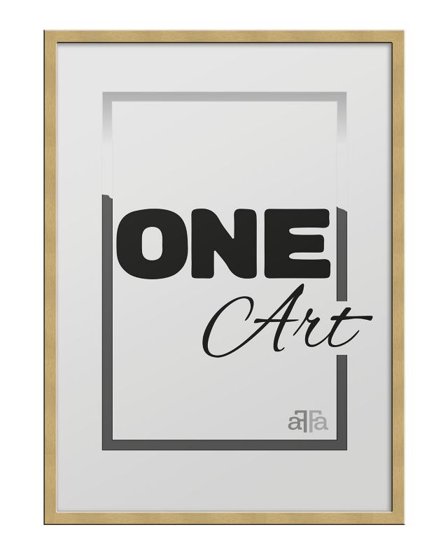 Ramka na zdjęcia duża Hekla 61x91,5 MDF plakat złoty 1szt.