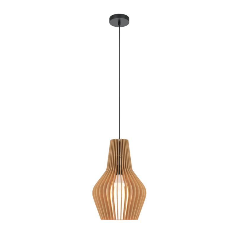 Lampa wisząca Maytoni Roots czarna-jasne drewno wym: 347,5 x 30 x 30 cm 1xE27 x 40W 1 szt.