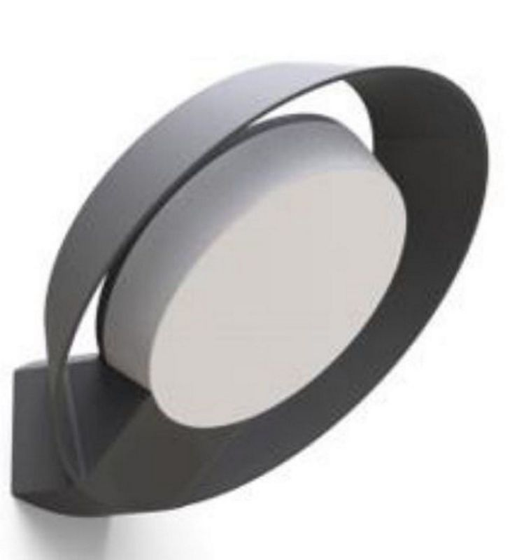 Kinkiet ścienny zewnętrzny Lutec Polo antracytowo-biały LED 15W 3000K 1100lm IP54 wym: 16,4 x 18 x 16,2 cm aluminium - 1 szt.