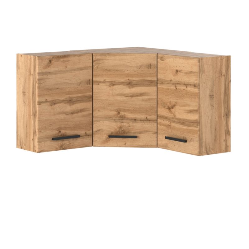 Szafka Kuchenna Hurtownia-Mebli Wisząca Narożna Blanka górna narożna 90cm Dąb Wotan Dąb Wotan 90x30x60 cm 1szt.