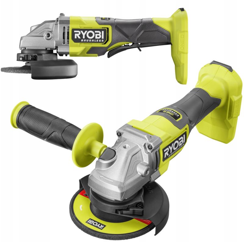 Akumulatorowa Bezszczotkowa Szlifierka Kątowa RYOBI 18 V 125mm 1szt