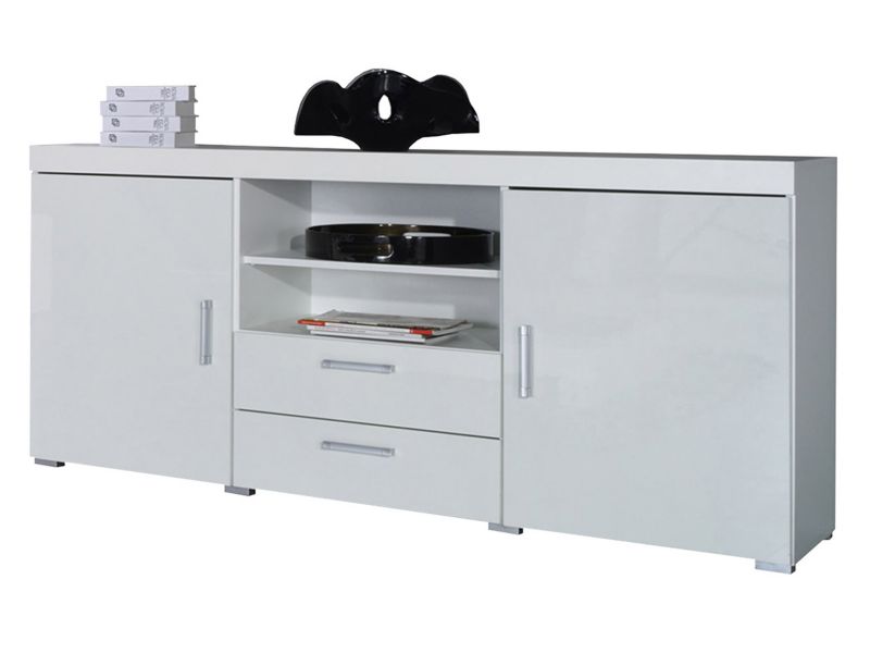 Komoda MIRJAN 24 Samba 5 biały / biały połysk 1 szt.