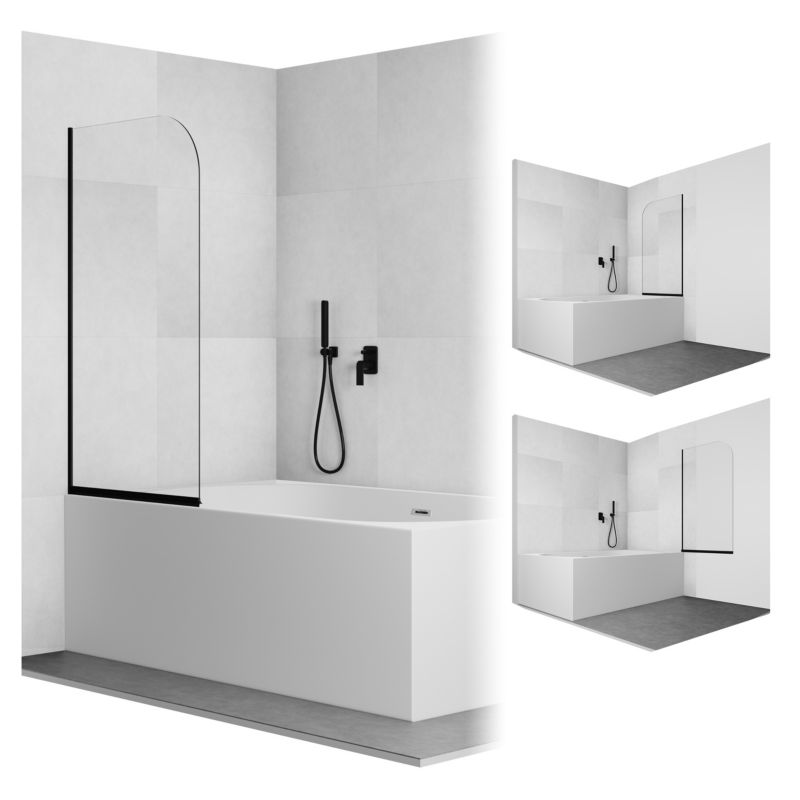 Parawan nawannowy SEVANTE 140x70 cm składany SATYR czarny 1 szt.