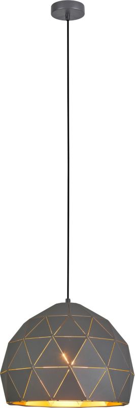 Lampa wisząca Harley 1 x 40 W E27 rozmiar L grafitowa