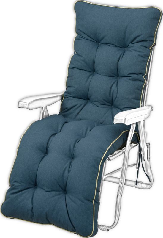 Poduszka na leżak z podnóżkiem AMPO wodoodporna niebieski 1 szt.