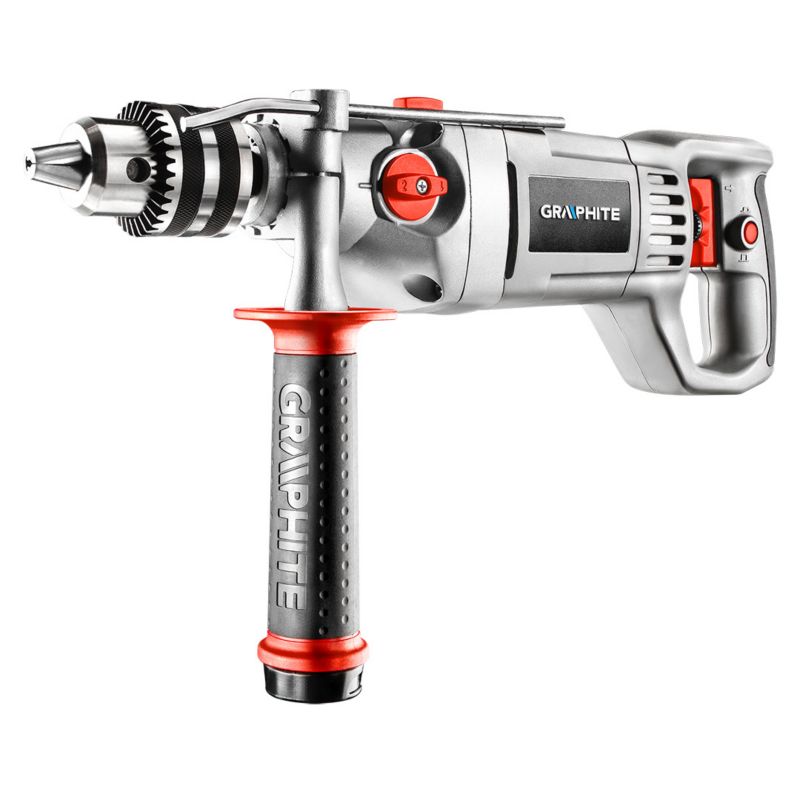 Wiertarka udarowa GRAPHITE 1050W, uchwyt kluczykowy 16 mm 1 szt