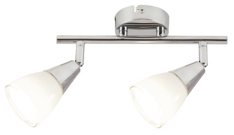 Lampa sufitowa Rabalux Nicolette chromowana biała 2 x E14 x 40W wym: 8 x 25 x 17,5 cm - 1 szt.