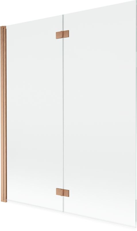 Parawan nawannowy Mexen Mist miedź szczotkowana 140x150 cm 2-skrzydłowy - 8A9-140-002-65-00-L 1 szt.