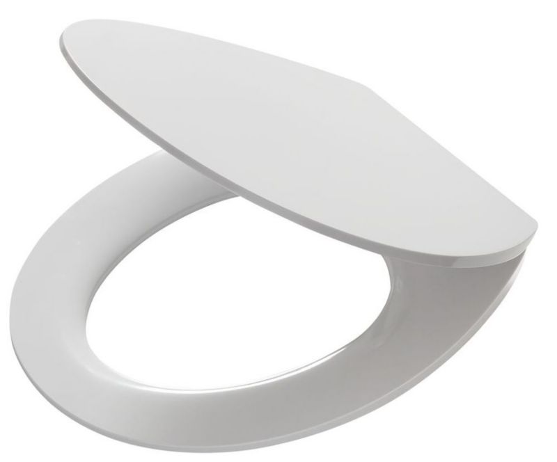 Deska sedesowa wolnoopadająca Tiger Blade biała, antybakteryjna, Duroplast, 1 szt.