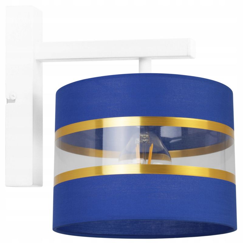 Lampa ścienna kinkiet Light Home LH Elegance Gold 1x E27 60W granatowy/biały 1szt.