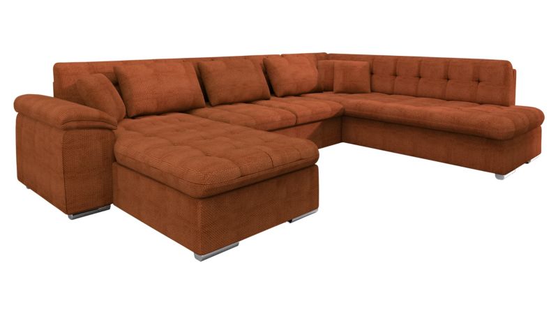 Narożnik z funkcją spania MIRJAN 24 Niko lewy ceglany 1 szt.