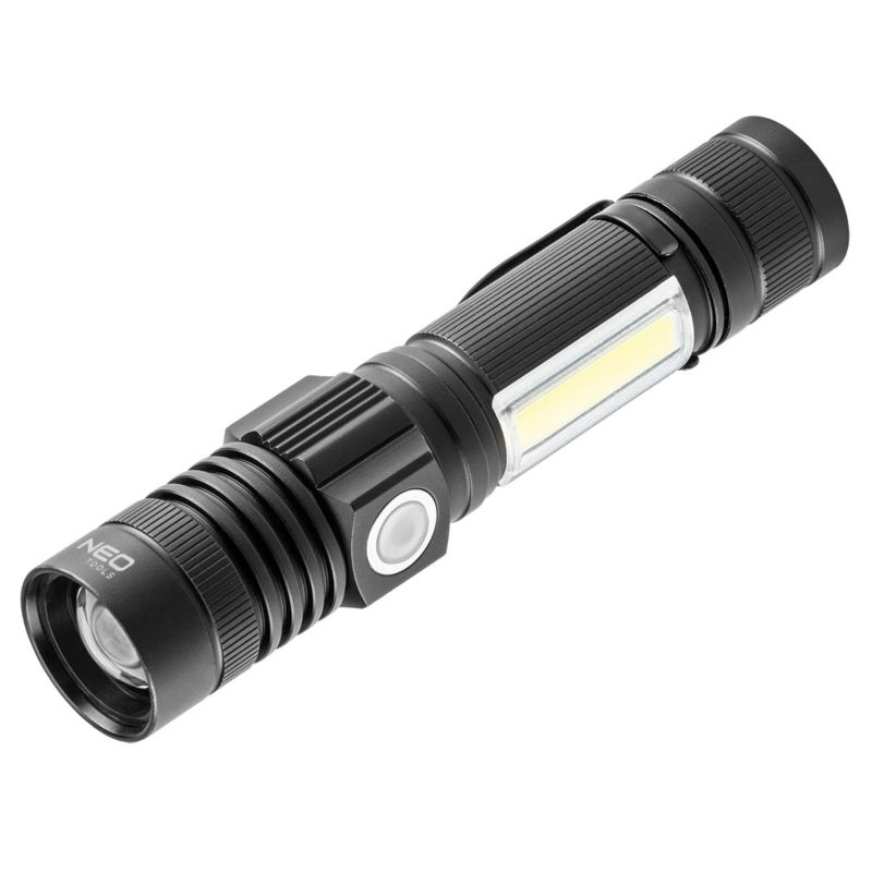 Latarka NEO TOOLS akumulatorowa USB 800 lm 2 w 1 CREE T6 LED 1 szt