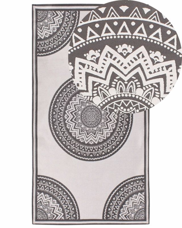 Dywan zewnętrzny Nellore Szary 80 x 150 cm 1 szt.