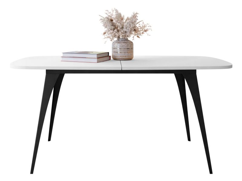 Stół rozkładany MIRJAN 24 Aura 160 czarny/biel arktyczna 1 szt.