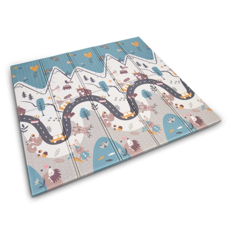 Mata piankowa edukacyjna Nukido składana dla dzieci pianka XPE 180x200 cm 1szt.