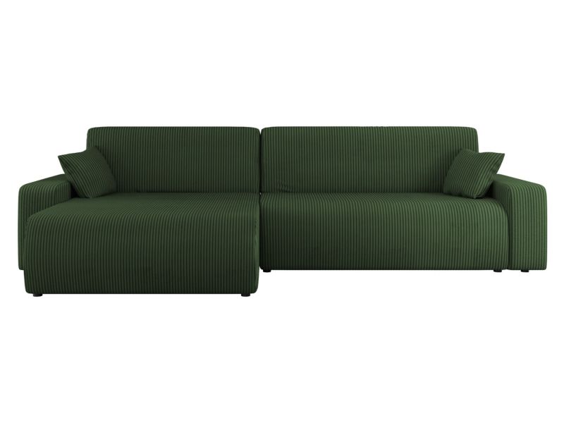 Narożnik z funkcją spania MIRJAN 24 Piano L Maxi Sztruks ciemnozielony 1 szt.