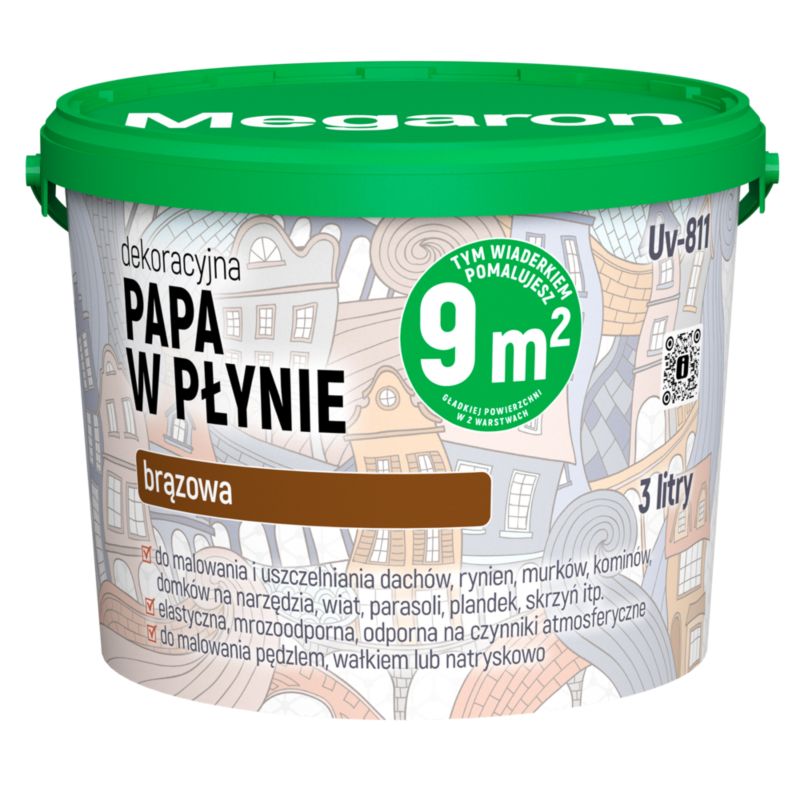 Dekoracyjna papa w płynie Megaron brązowa 3 l