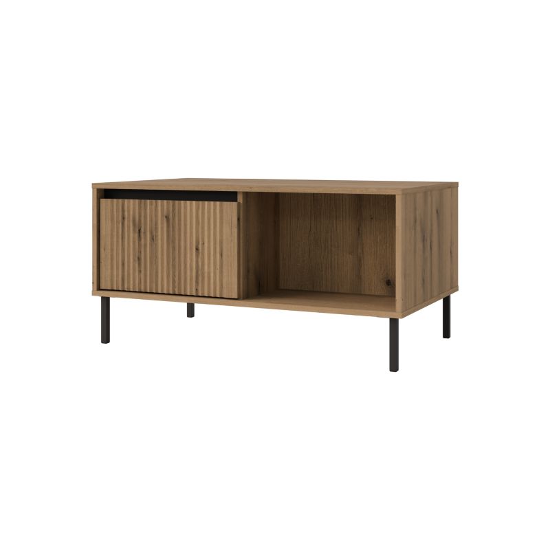 Stolik kawowy z ryflowanym frontem Bonni Yukashi 2S T201 dąb evoke 1 szt.