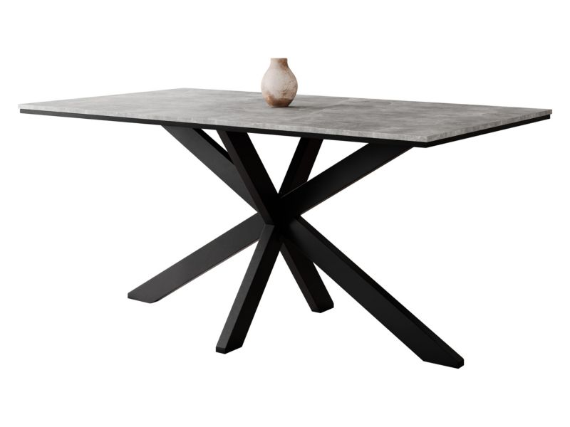 Stół MIRJAN 24 Wero beton / czarny 1 szt.