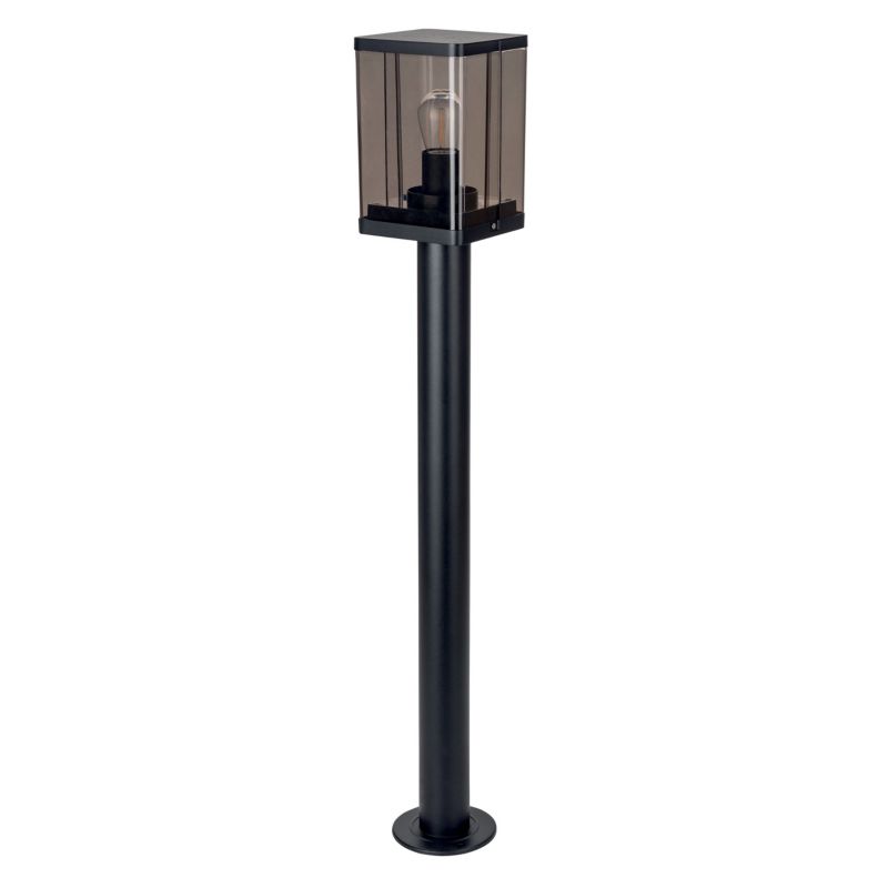 Lampa ogrodowa LED XUDO 50cm E27 Dymny klosz IP44 Czarna 1 szt.