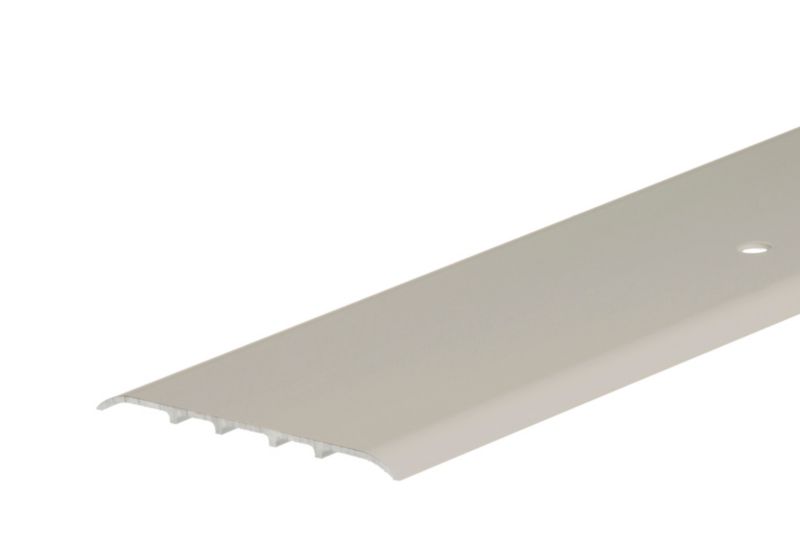 Listwa ochronna AL płaska owalna szeroka 80mm listwa Cezar Szampan Matowe 1,00m