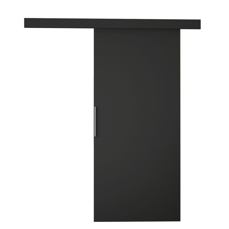 Drzwi przesuwne wewnętrzne MIRJAN 24 Marti I 80 + samodomykacz czarny 1 kpl.