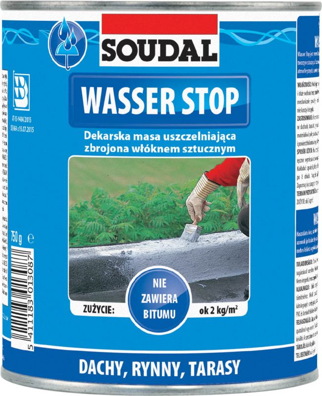 Powłoka do impregnacji dachów Soudal Wasser Stop 750 g