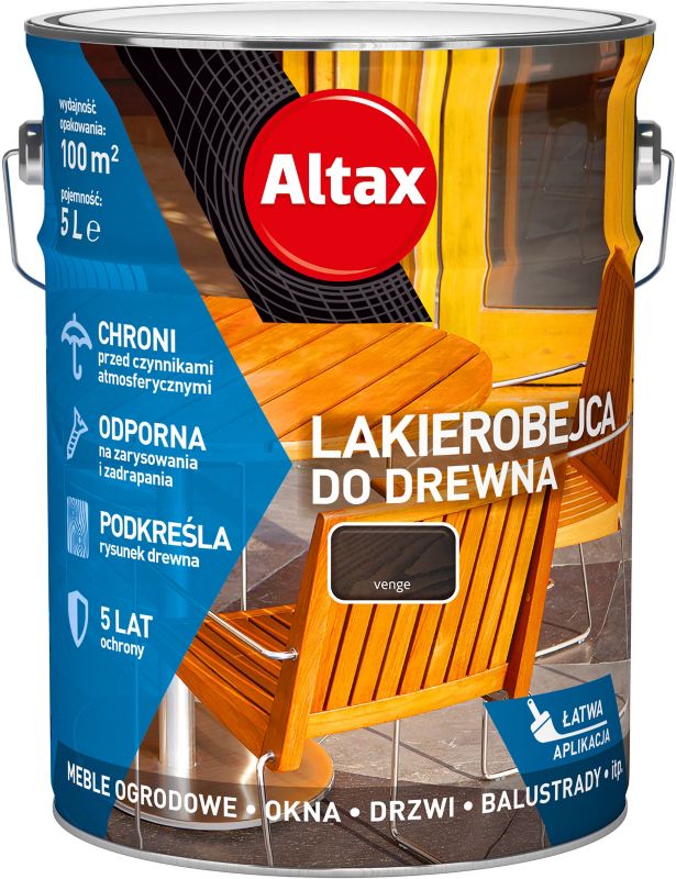 Lakierobejca do drewna Altax venge 5 l